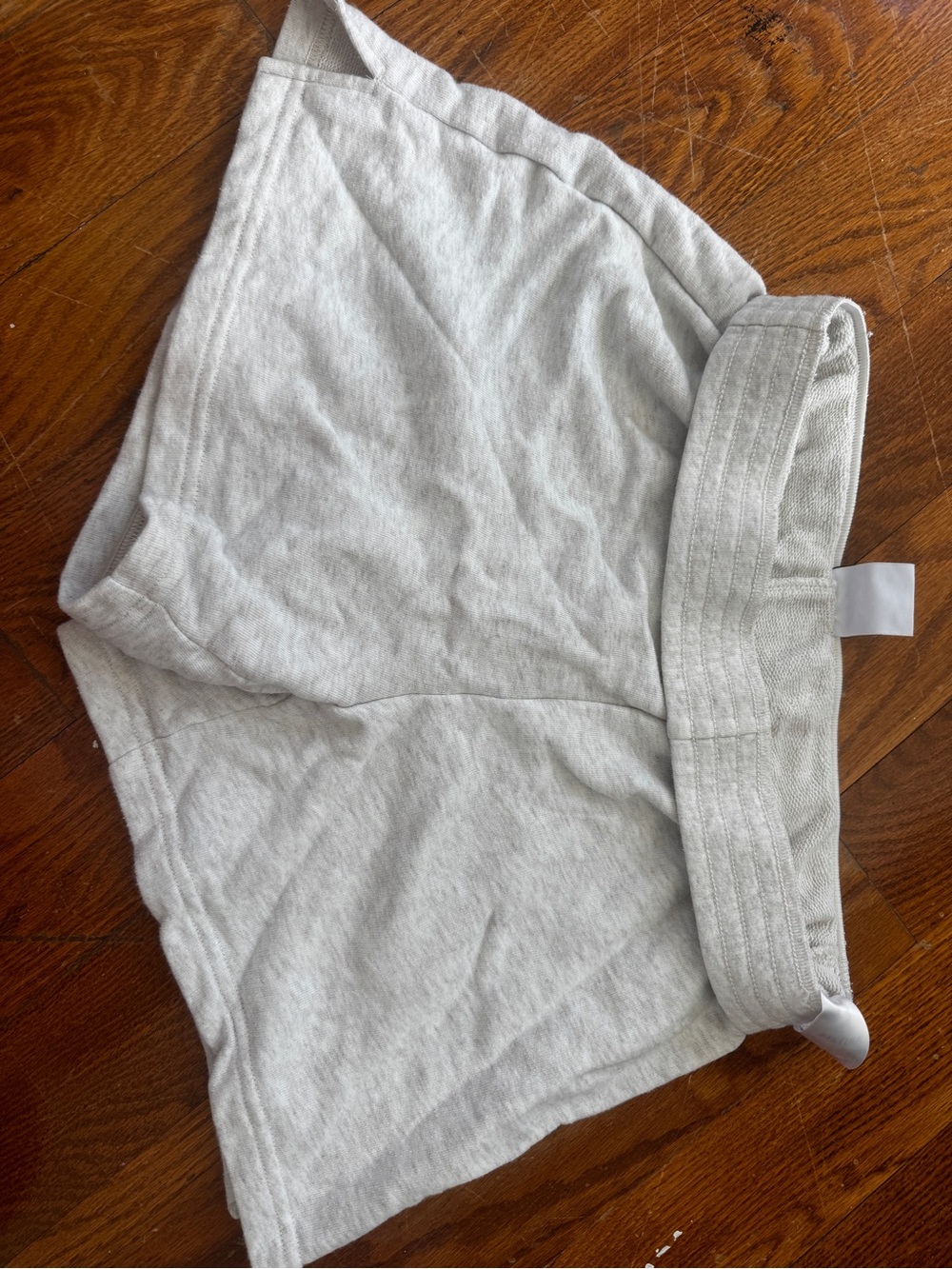 Aritzia Light Gray Cotton Blend Shorts